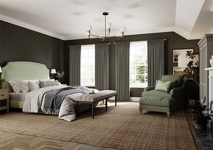 Akoya Faux Silk, Lustre Gunmetal Grey - Made to Measure Curtain - Image 7